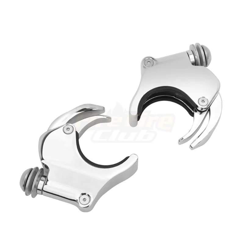 

Front Fork 49mm Windshield Screen Clamp For Harley Dyna Sportster FXDB FXDL Street Fat Bob Wide Glide XL1200 883 Rod VRSCA