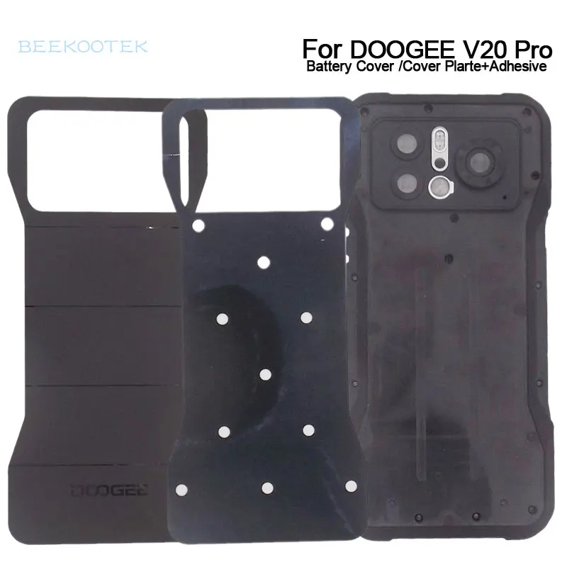 New Original DOOGEE V20 Pro Battery Cover Back Case Bottom Case With Cover Plate Adhesive Parts For DOOGEE V20pro Smart Phone