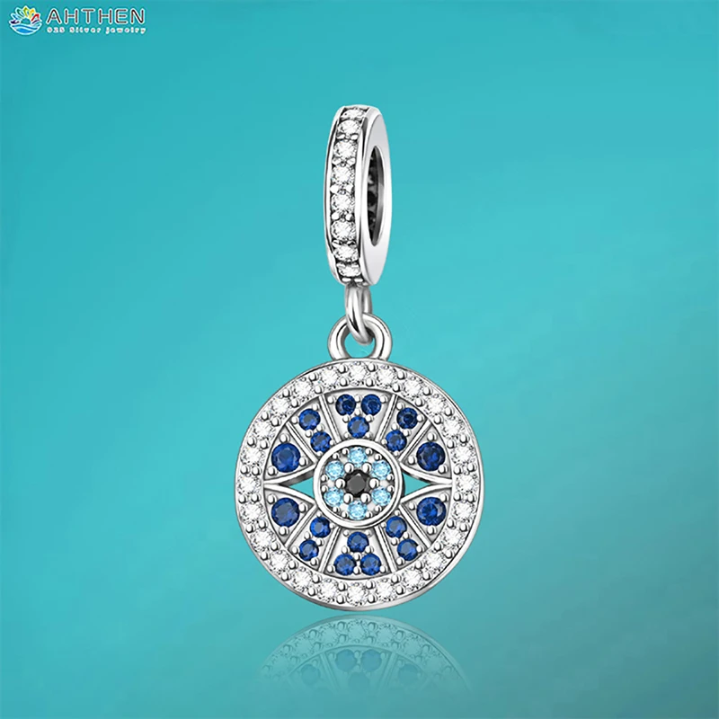 

Ahthen из стерлингового серебра 925 пробы, горячая распродажа, бусины «Око демона», подвеска, подходит для браслетов-цепочек в виде змеи, ожерелья для женщин, изготовление ювелирных изделий