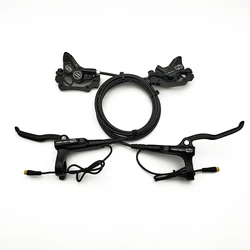 4-piston Electric Bike Hydraulic Disc Brake Kits Front and Rear Hydraulic Brake for Bafang