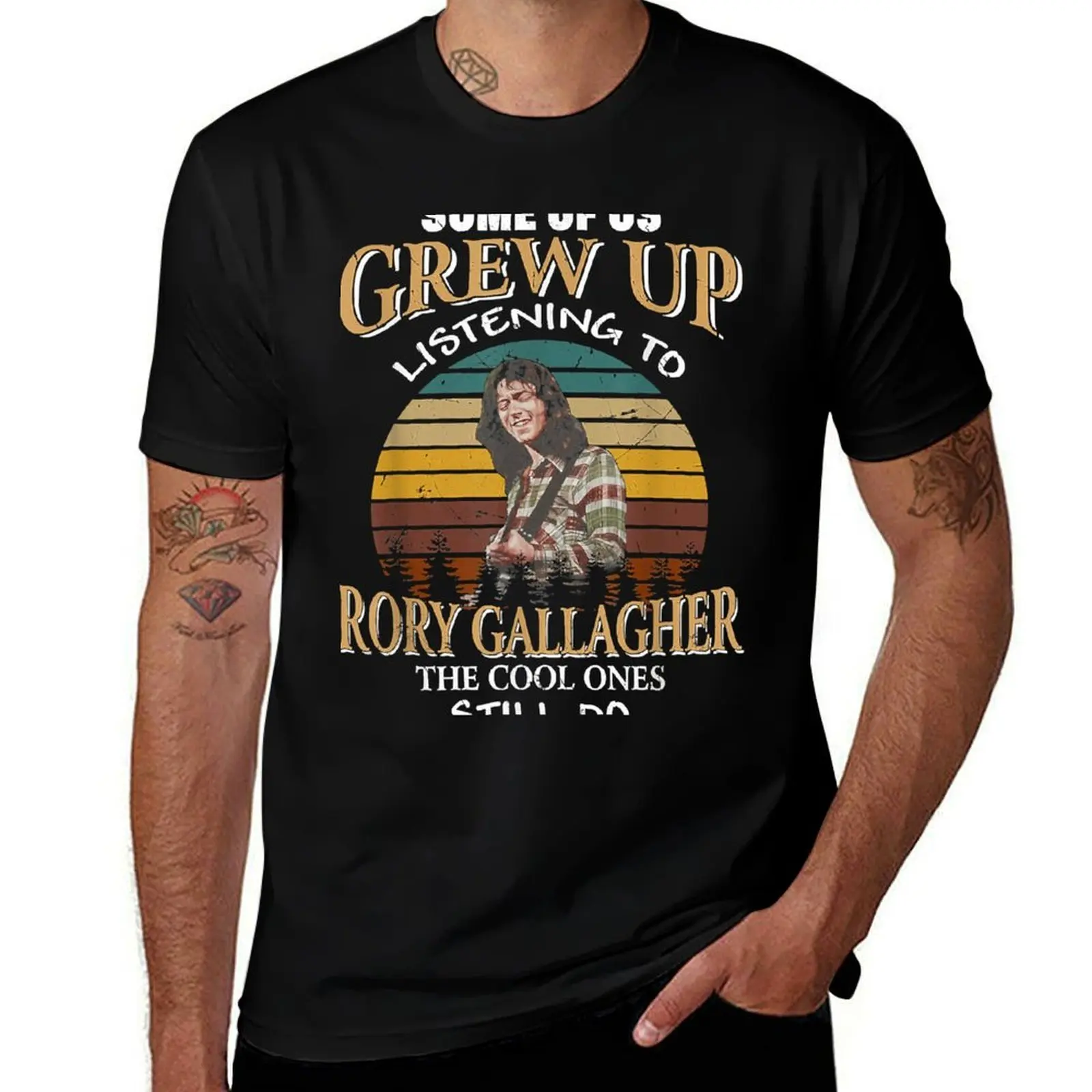 Some Of Us Grew Up Listening To Rory Arts Gallagher Holiday T-Shirt High Quality Durable T-Shirt