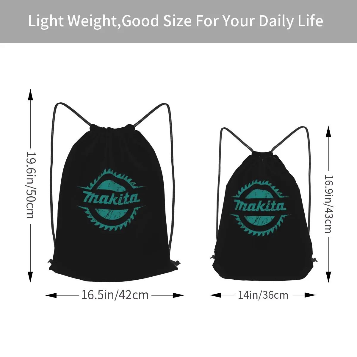 Makita Power Tool Electric Backpacks Fashion Drawstring Bags Sports Bag Book Bags for Travel Students