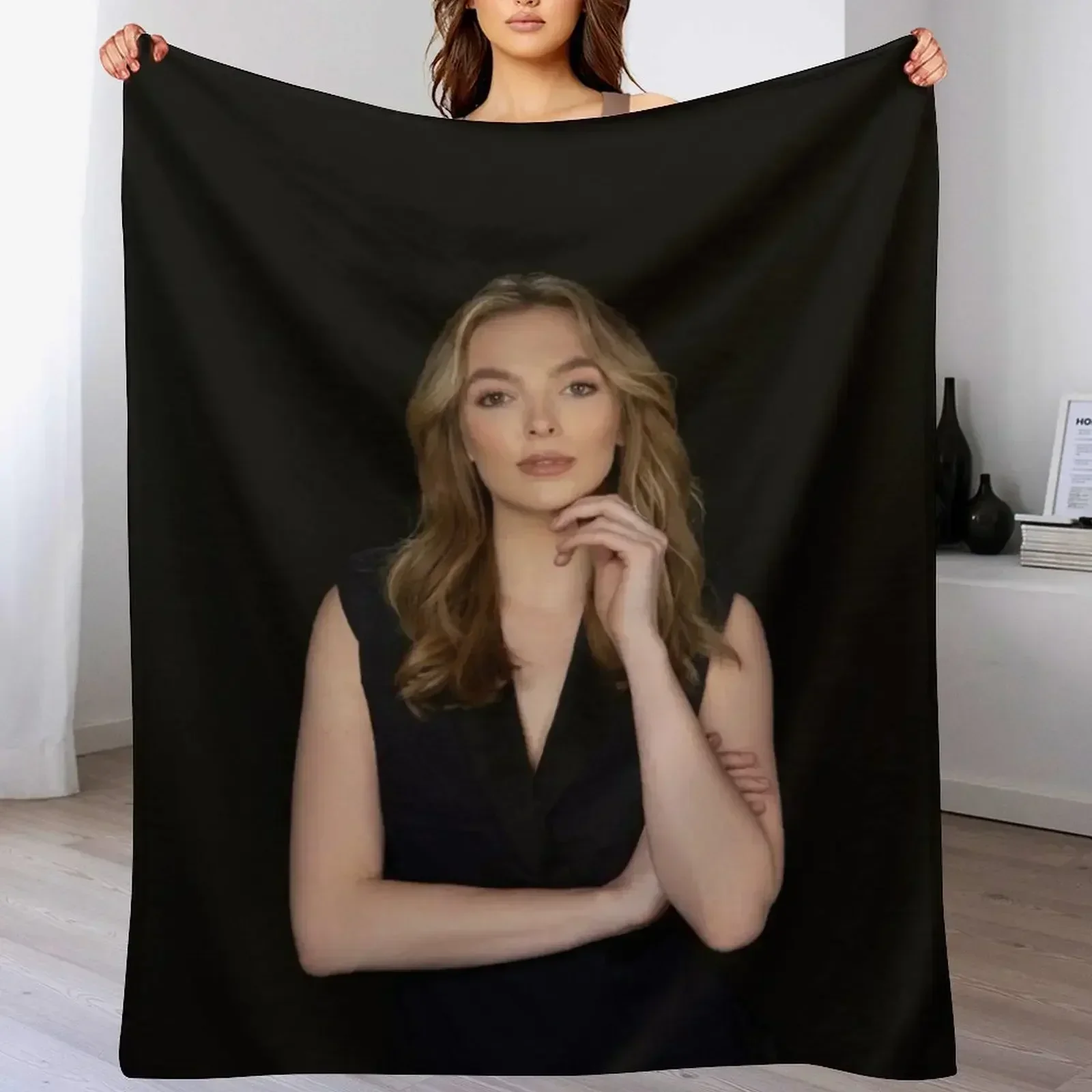 Jodie Comer manta decorativa sofá mantas para sofás mantas decorativas