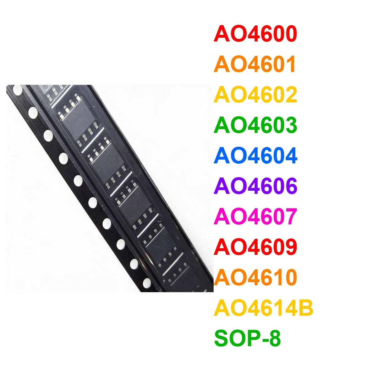 (10piece) AO4600 AO4601 AO4602 AO4603 AO4604 AO4606 AO4607 AO4609 AO4610 AO4614B sop-8 Chipset