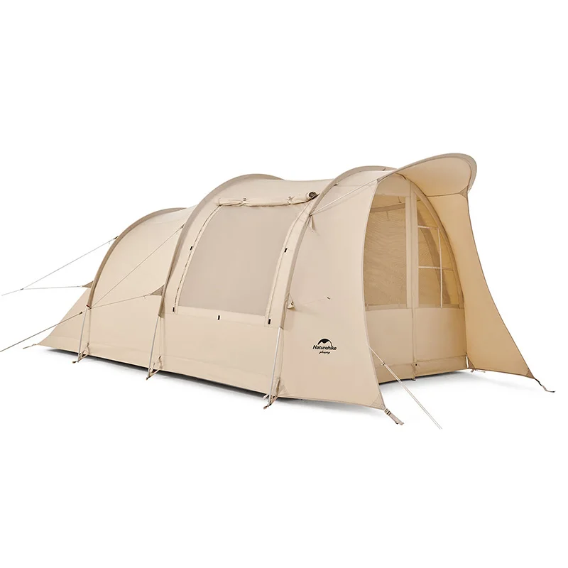 Naturehike outdoor camping glamping one bedroom one living room Eaves tunnel cotton tent