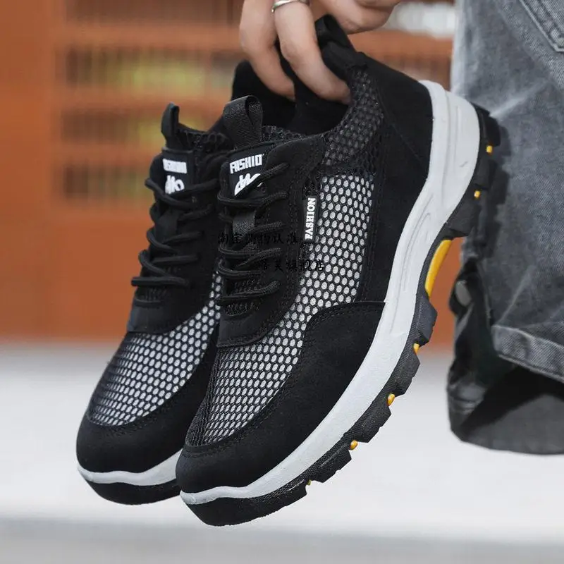 Men's Summer 2026 Breathable Mesh Sports Casual Shoes Outdoor Work Shoes Anti-slip Wear-resistant Fashionable All-match