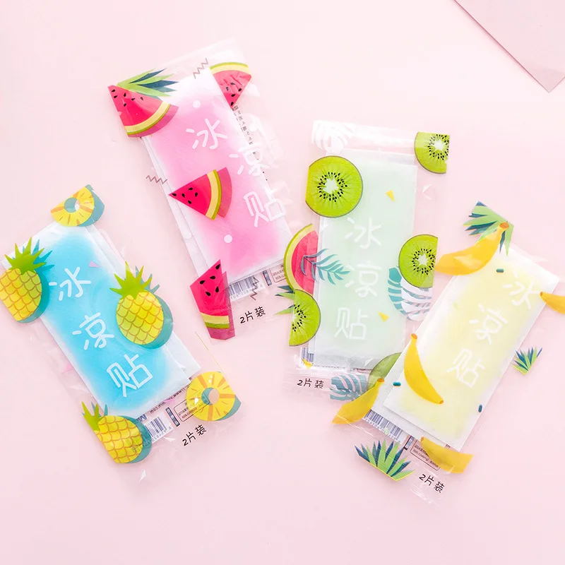 Summer Cute Cold Compress Ice-cold Paste Soothing Fatigue Gel Cooling Cold Compress Paste 2 Pieces S1033