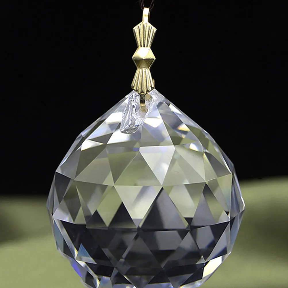 

4 Pcs Crystal Lamp Pendant Wedding Decor Decoration Car Ornaments Decorative Interior Hanging Christmas