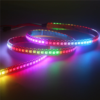 1-5M DC5V WS2812B Led Strip 30/60/96/144 leds/m WS2812 Black/White PCB IP30/65/67 Smart RGB Individually Addressable Led Light