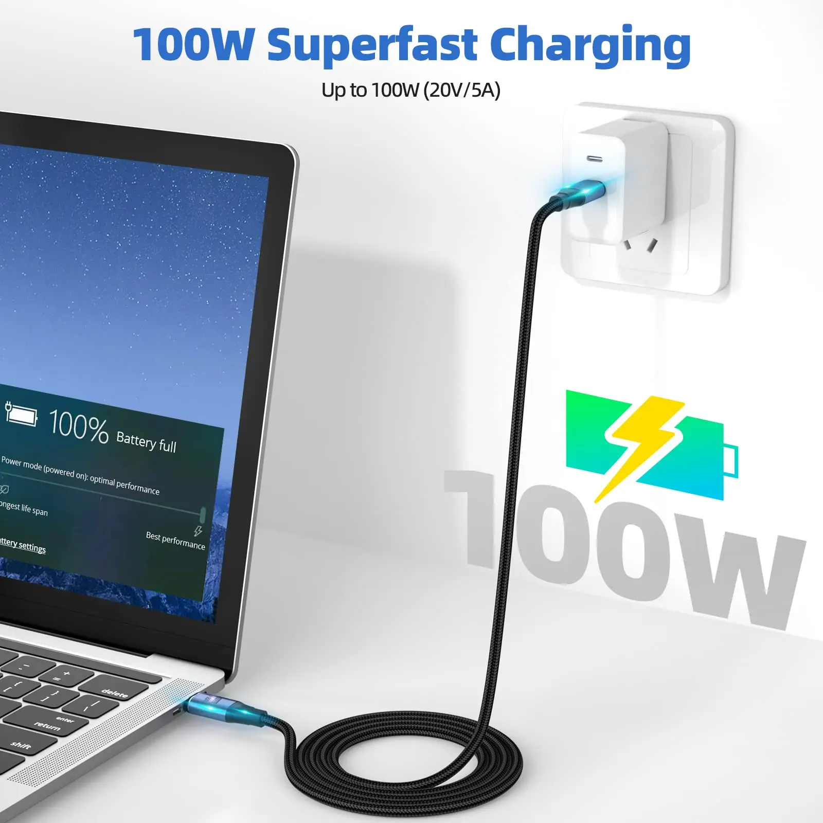 고속 충전 데이터 코드, 아이폰 15, 맥북, 삼성, 화웨이 p30 프로, 샤오미, USB4 20Gbps 마그네틱 케이블, USB C에서 C타입, 100W, 5A