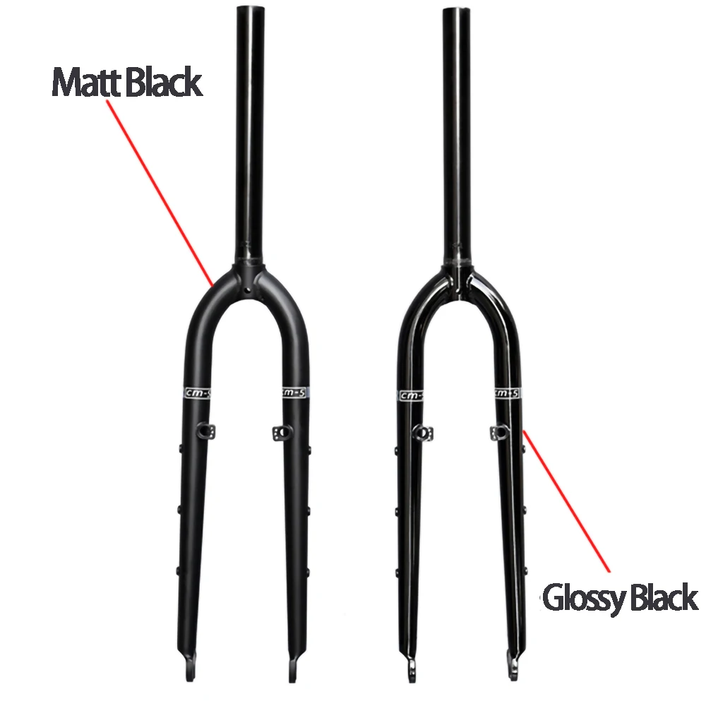 26/27.5ER DARKROCK CM-5 Cr-Mo Steels Front Fork 28.6mm DISC and V Brake MTB Rigid Fork Mountain Bikes Parts Matt Glossy