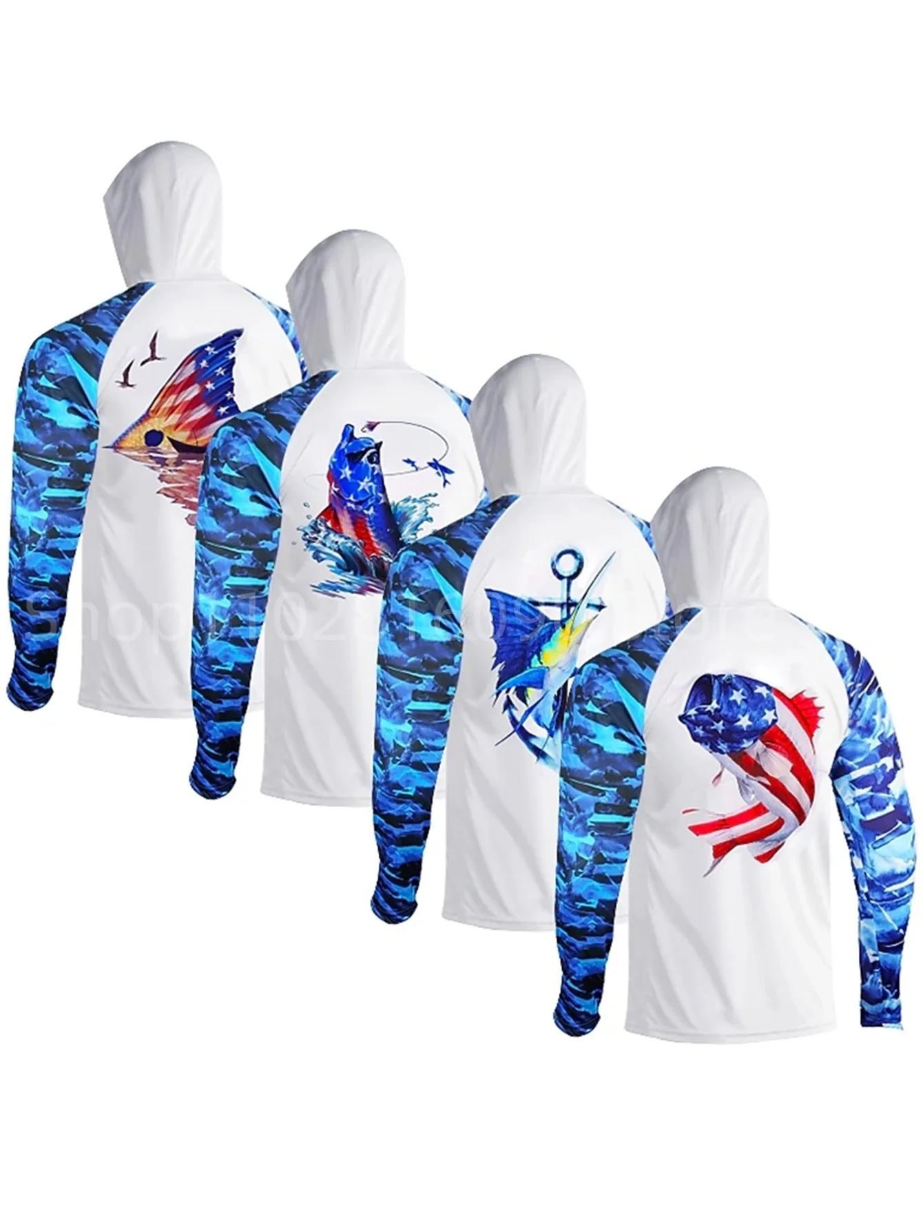 

New Summer Long Sleeve Anti-UV Comfortable Men's Jerseys High-Quality Fishing Clothing Fishing Hoodie