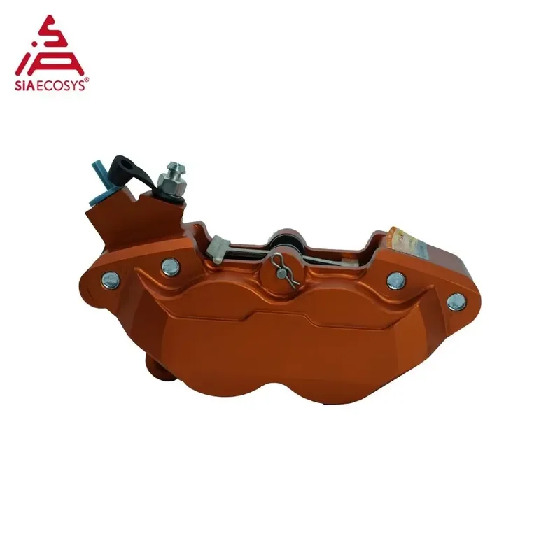 Adelin ADL-7R Universal 4-Piston CNC Aluminum Alloy Hydraulic Brake Calipers for Motorcycle