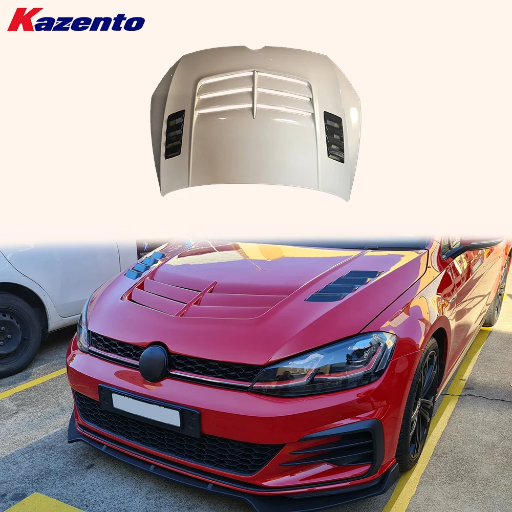 

Для VW Golf 7 7,5 TSI GTI 5DR 2012-2020 хэтчбек VS стиль передний вентилируемый капот из углеродного/плоского углеродного волокна
