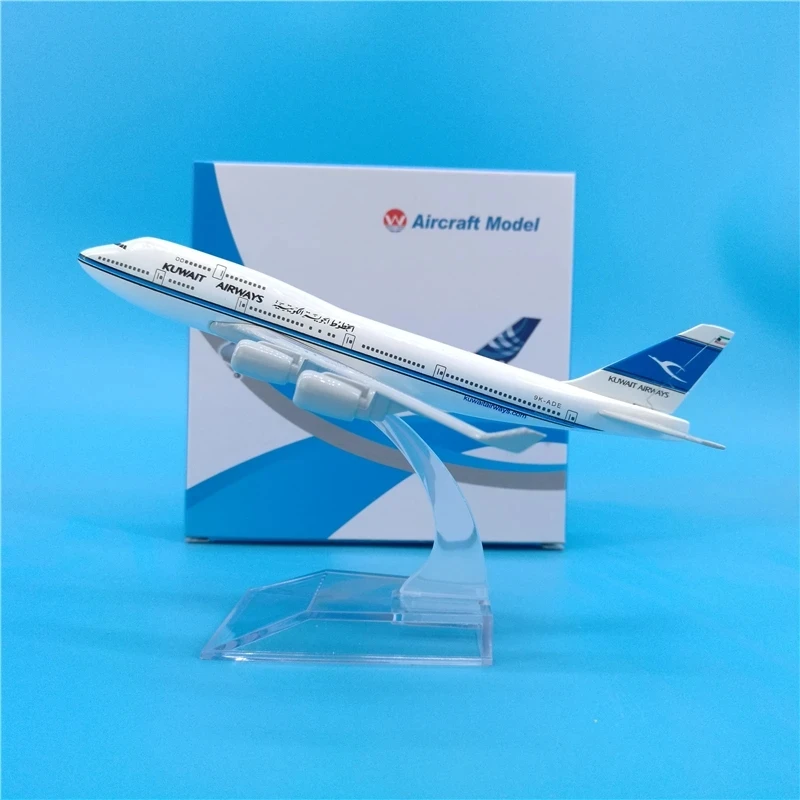 

B747 Модель самолетов Кувейт ВВС 16 СМ Масштаб 1:400 Модель самолета Металлический сплав Самолет Коллекционная модель дисплея Сувенирные игрушки