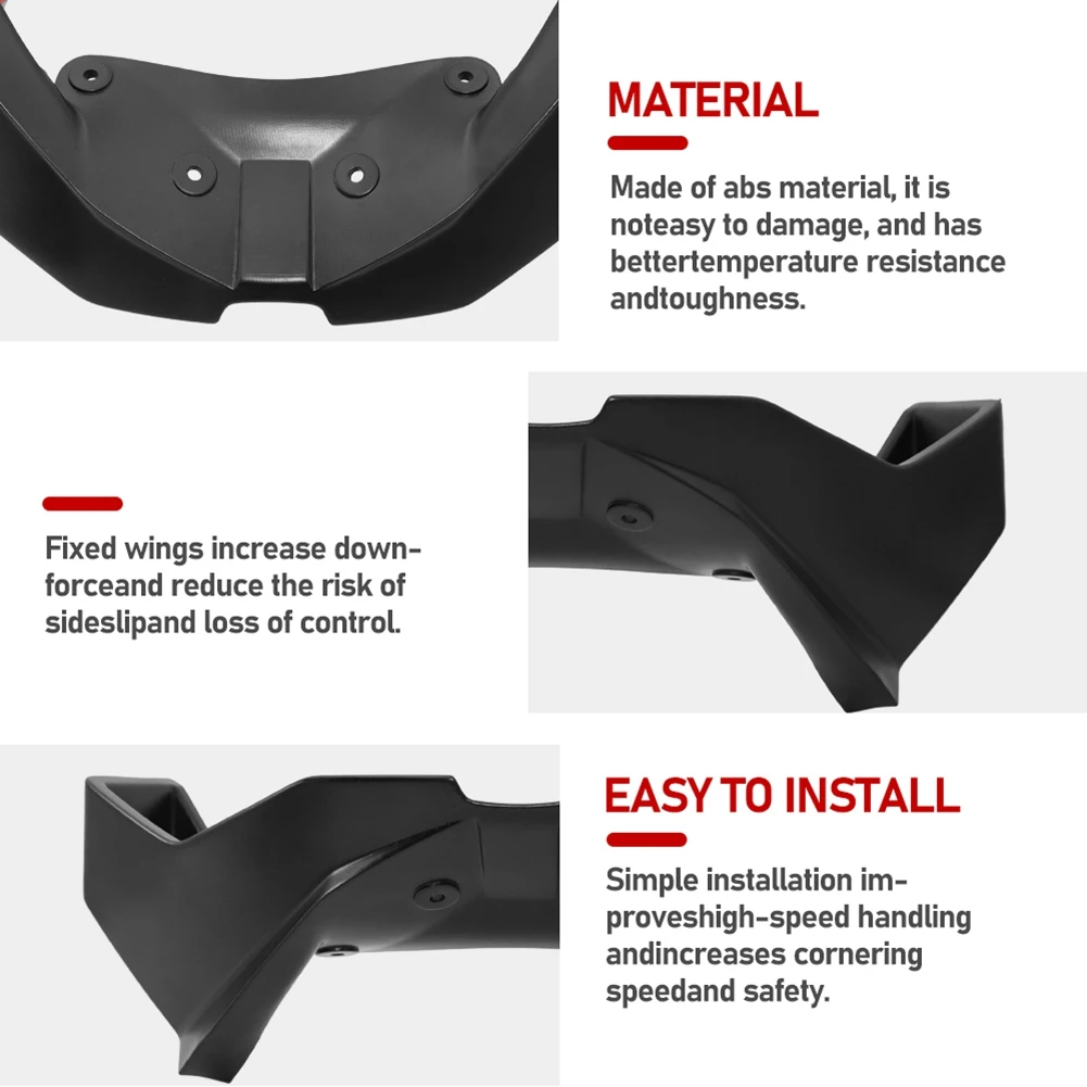 

For BMW S1000RR 2015-2018 Front Spoiler Lower Spoiler Front Lip Motorcycle Wind Wing Aerodynamic Fairing Winglets WING