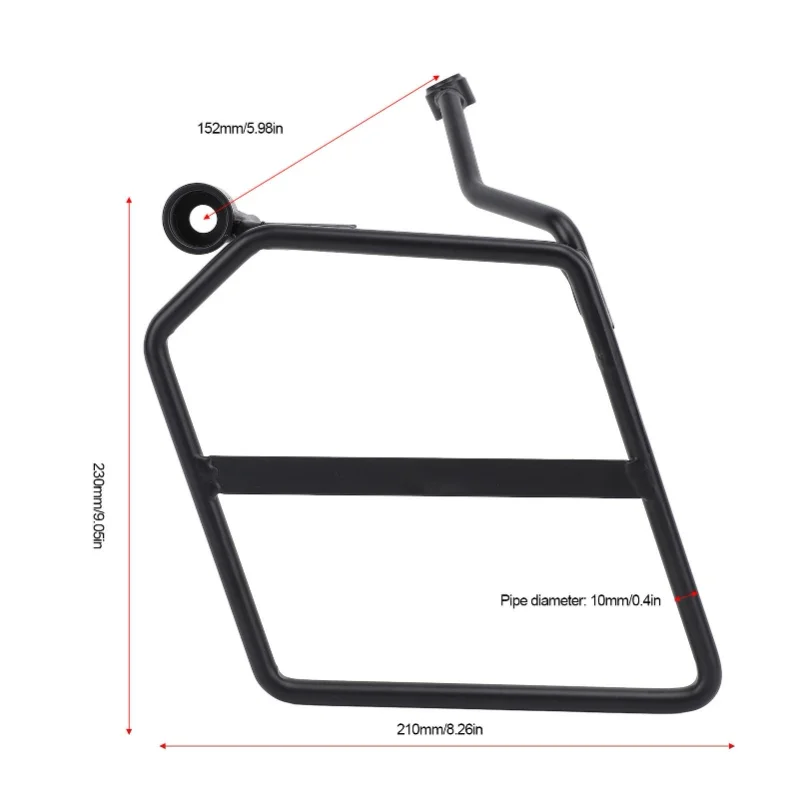 Motorcycle Side Trunk Bag Support Bracket Iron Left Side Saddle Bag Luggage Rack For Monkey 125 2018 To 2024