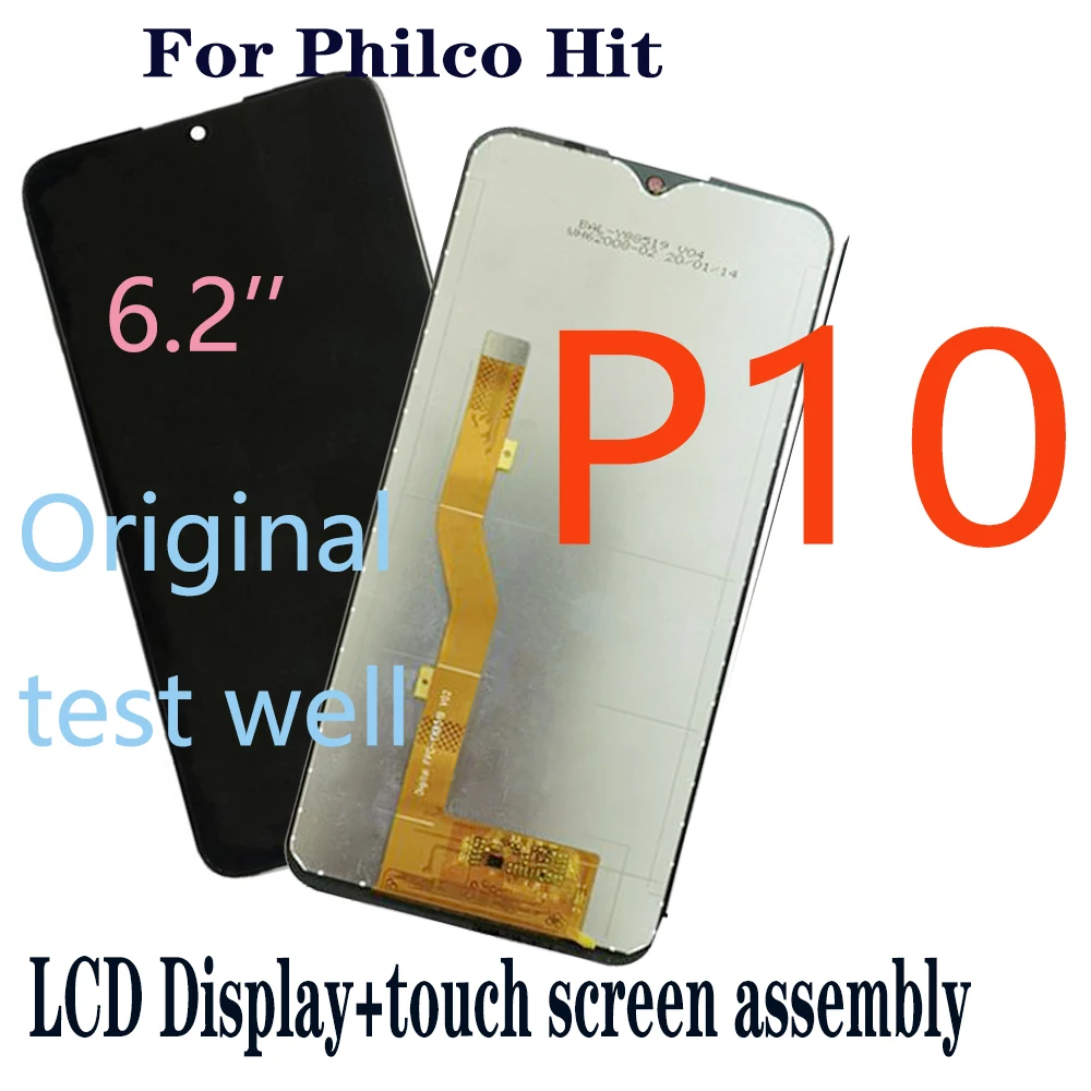 Ensemble écran tactile LCD de remplacement avec châssis, pour Philco Hit Max PCS02 PSC02