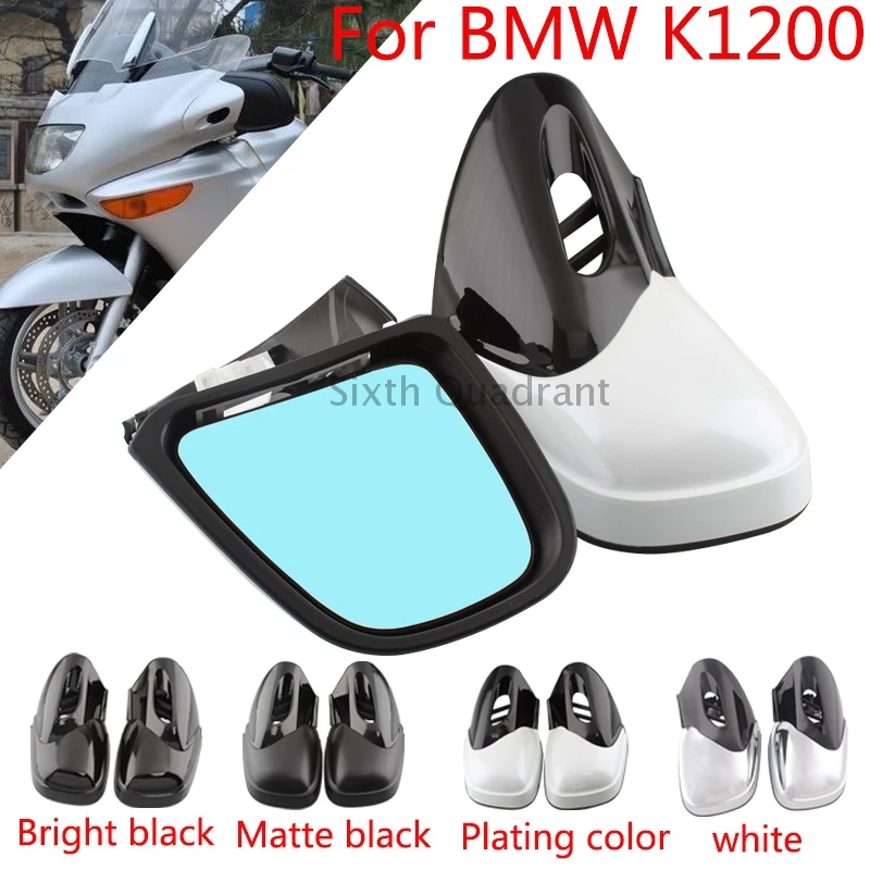 

1 Pair Motorcycle Accessories Touring Wide Rearview Mirror LED Turn Signals Side Mirrors For BMW K1200 K1200LT K1200M 1999-2008