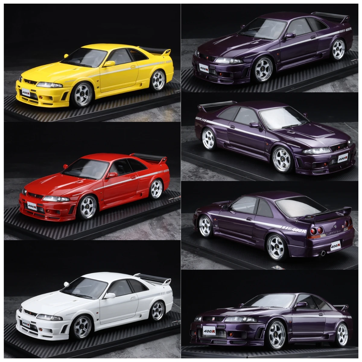 IG Ignition 1:18 For R33 400R GTR JDM Limited Edition Resin Metal Model Ornament Toy Birthday Gift