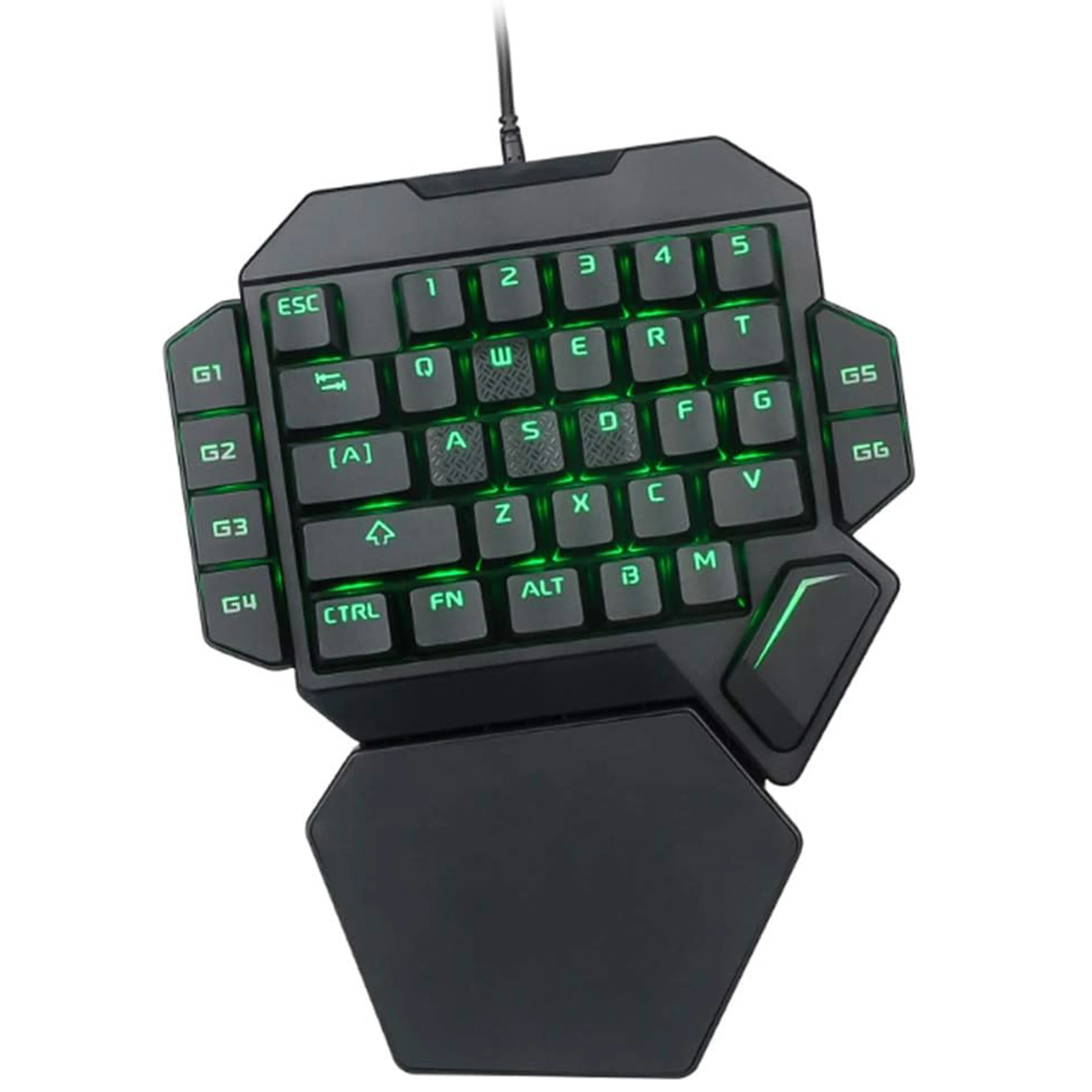 Mini One-Handed Mechanical Gaming Keyboard K50 RGB Backlit Portable Mini Gaming Keypad Game Controller for PC PS4 Xbox Gamer