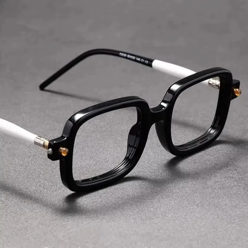 Neu eingetroffene Retro-Rechteckbrille, Kunststoffrahmen, Vollrandbrille, Blaulichtfilterbrille, heiß begehrt, Unisex