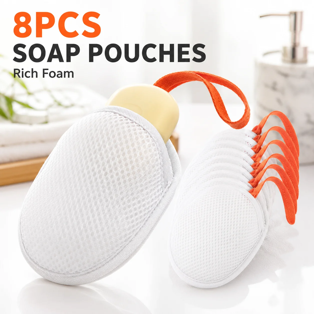 Bath Soap Bag Mesh Pouch Foami - огляд і ціна Soap Making Lab