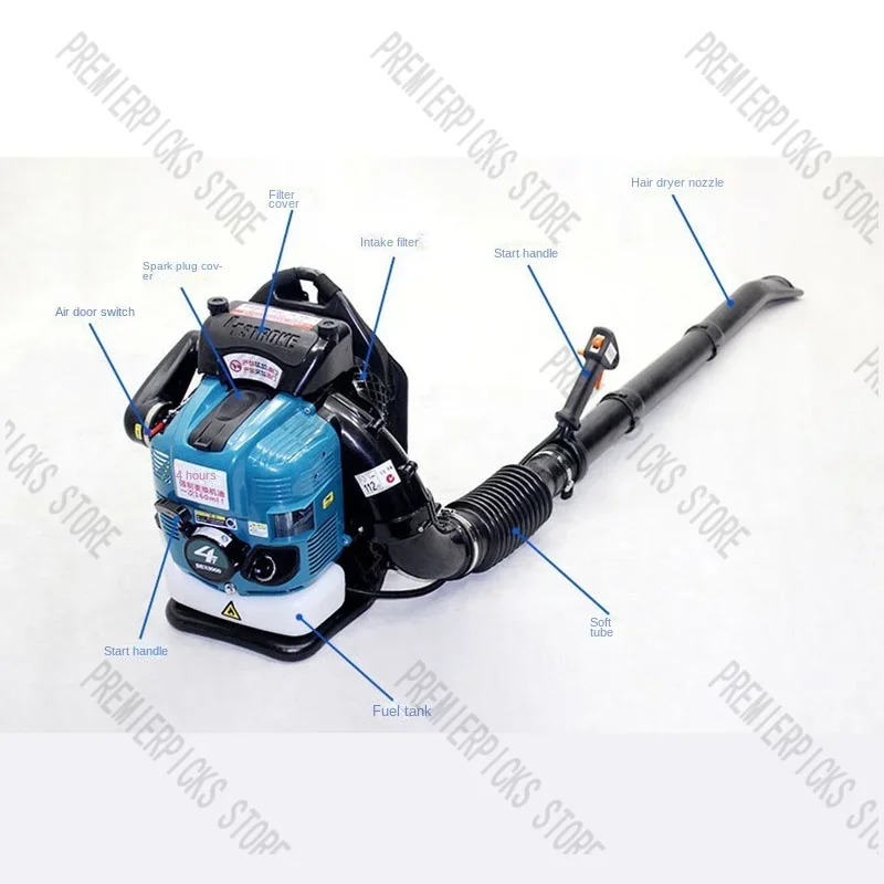 BBX9900 Air Blower Four-Stroke Knapsack Snow  Petrol Leaf   Vacuum Wind Fire Extinguisher High  75.6Cc Fan