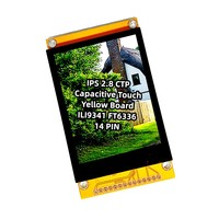New IPS 2.8 Inch ILI9341 FT6336 SPI Display 320*240 Full View Super Capacitive Touch Yellow Board