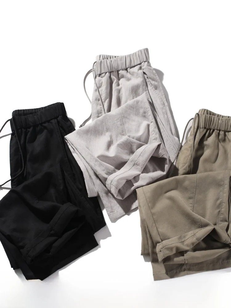 

Minimalist Cool Sensation Lenzing Blend Lightweight Comfortable Outdoor Men's Summer Straight Leg Casual Pants
