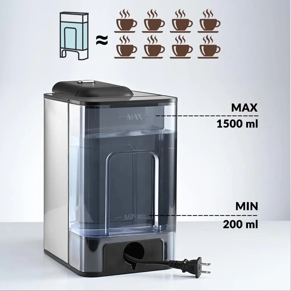 Coffee Maker 3 in 1 Single Serve Coffee Machine, Compatible with K cup Capsules, Coffee Pot, Tea maker images - 6