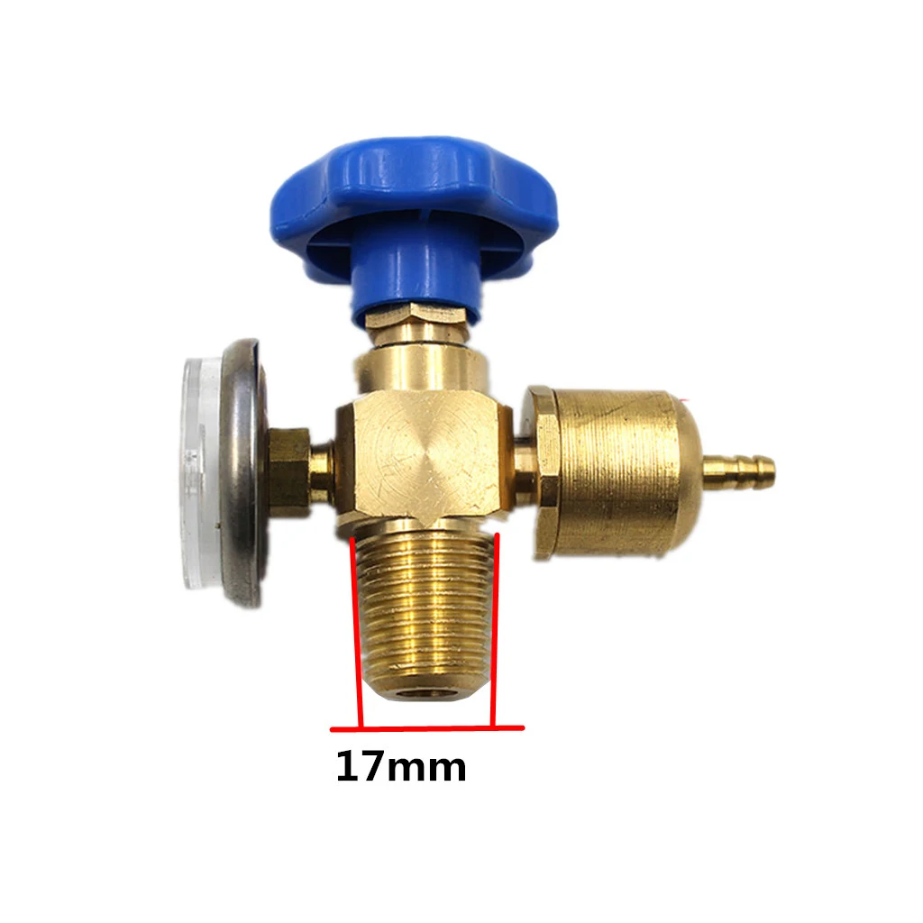 Portable 2L Welding Torch Accessories Oxygen Cylinder Pressure Reducing Valve With Gauge Refrigeration Air Conditioning Repair P