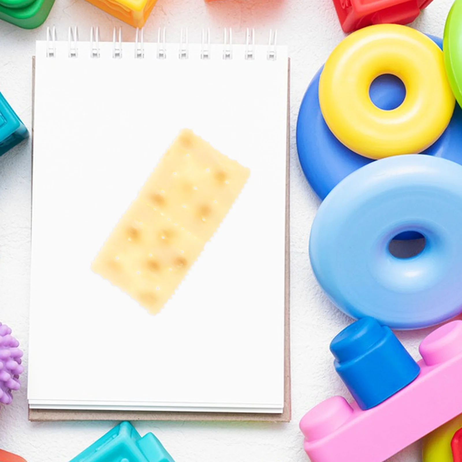 Biscoitos artificiais conjunto de comida realista para crianças cozinha fingir sobremesas e lanches para educação precoce e dramatização