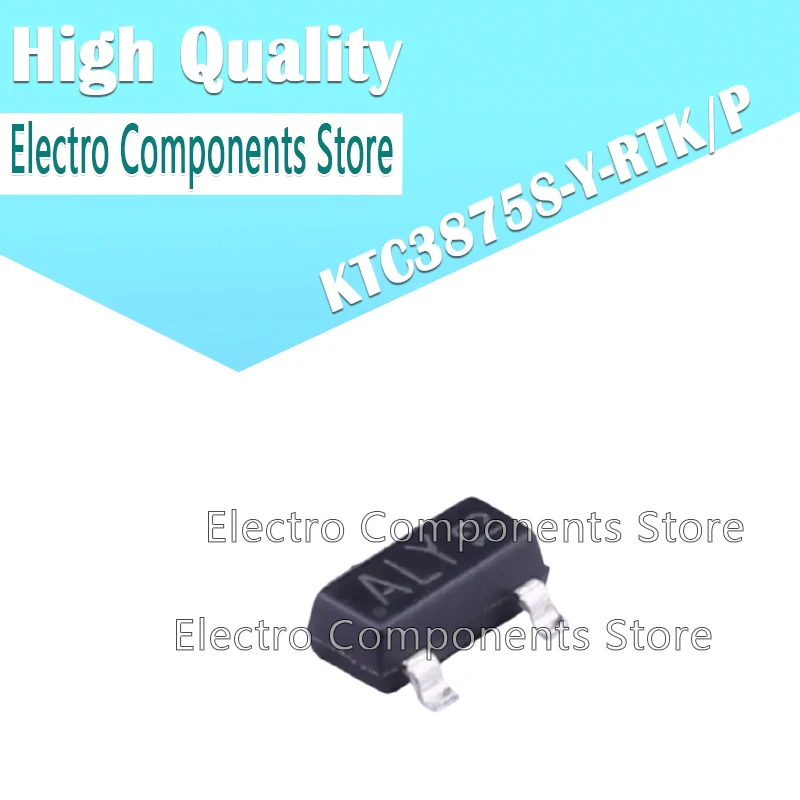 10PCS/Lot KTC3875S-Y-RTK/P (Marking ALG/ALY) ALG/ALY KTC3875S EPITAXIAL PLANAR NPN TRANSISTOR SMD BJT SOT-23 SOT23