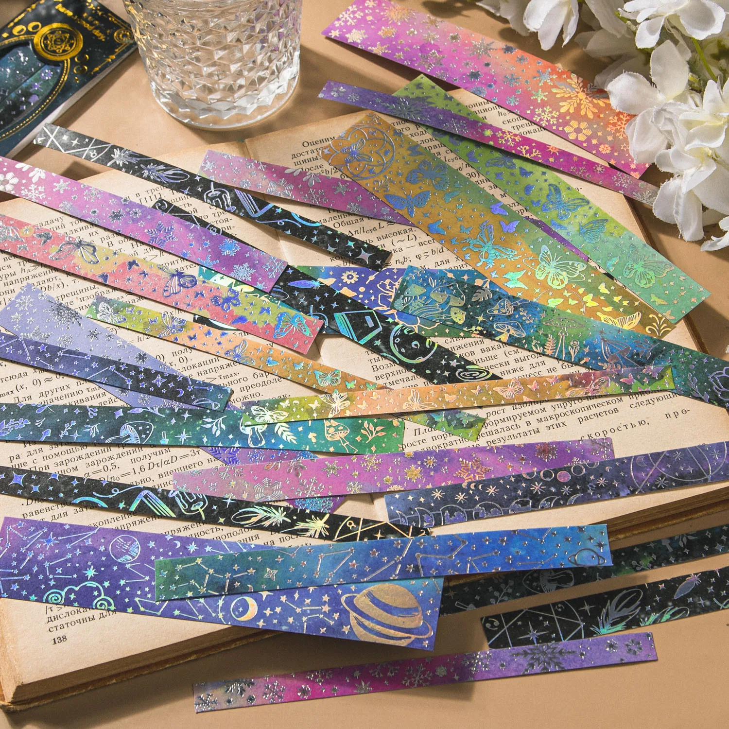 20 PCS/Pack Reachable Stars Series Sticker Pack, Starry Sky Themed Decorative Stickers for Journal DIY Collage Crafts