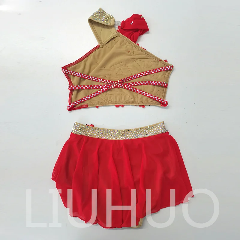 LIUHUO Lyrical Dancing Dress for Performance Color Pole Skirt Factory Customize JC175