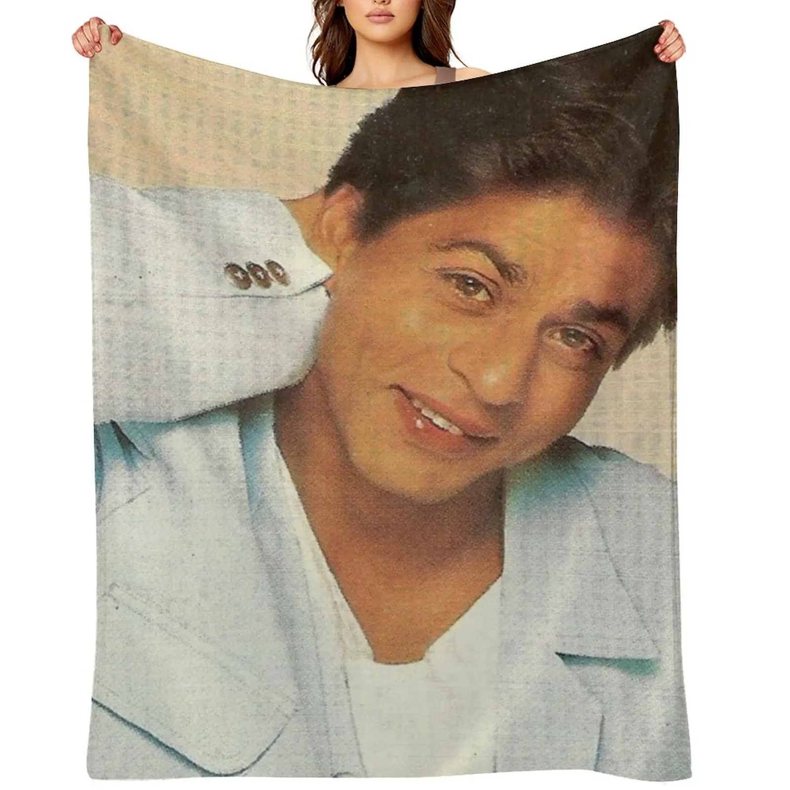 

shahrukh khan Throw Blanket blankets and throws Luxury Brand Bed Fashionable Soft Big Blankets