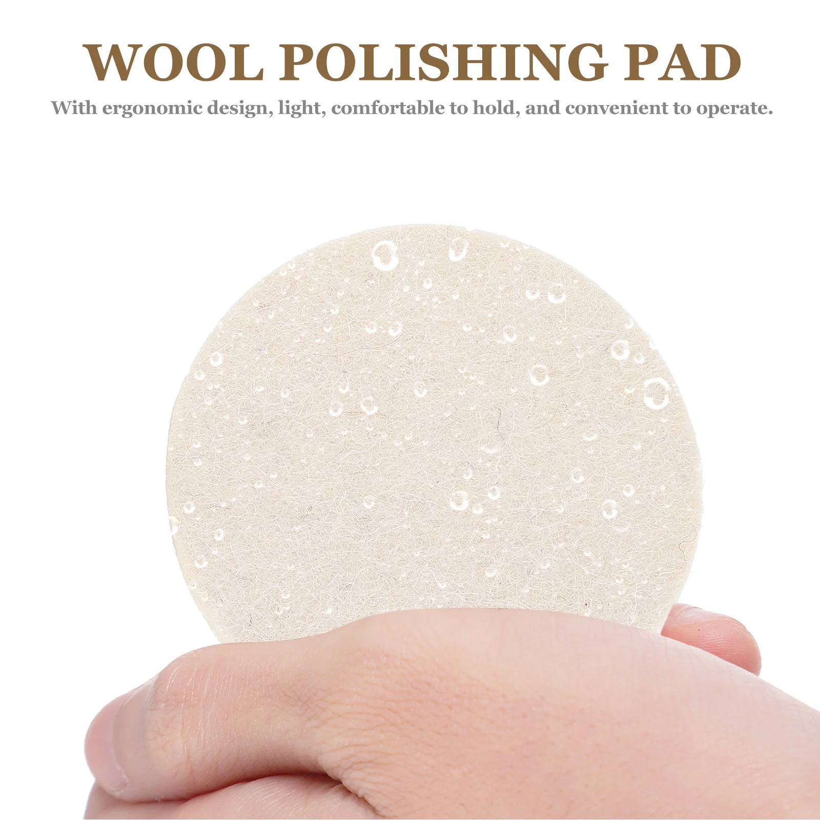 

2Pcs Wool Felt Polishing Discs Non-Skid Buffing Wheels for Electric Pneumatic Rotary Machines Polishing Jewelry Paint Glass