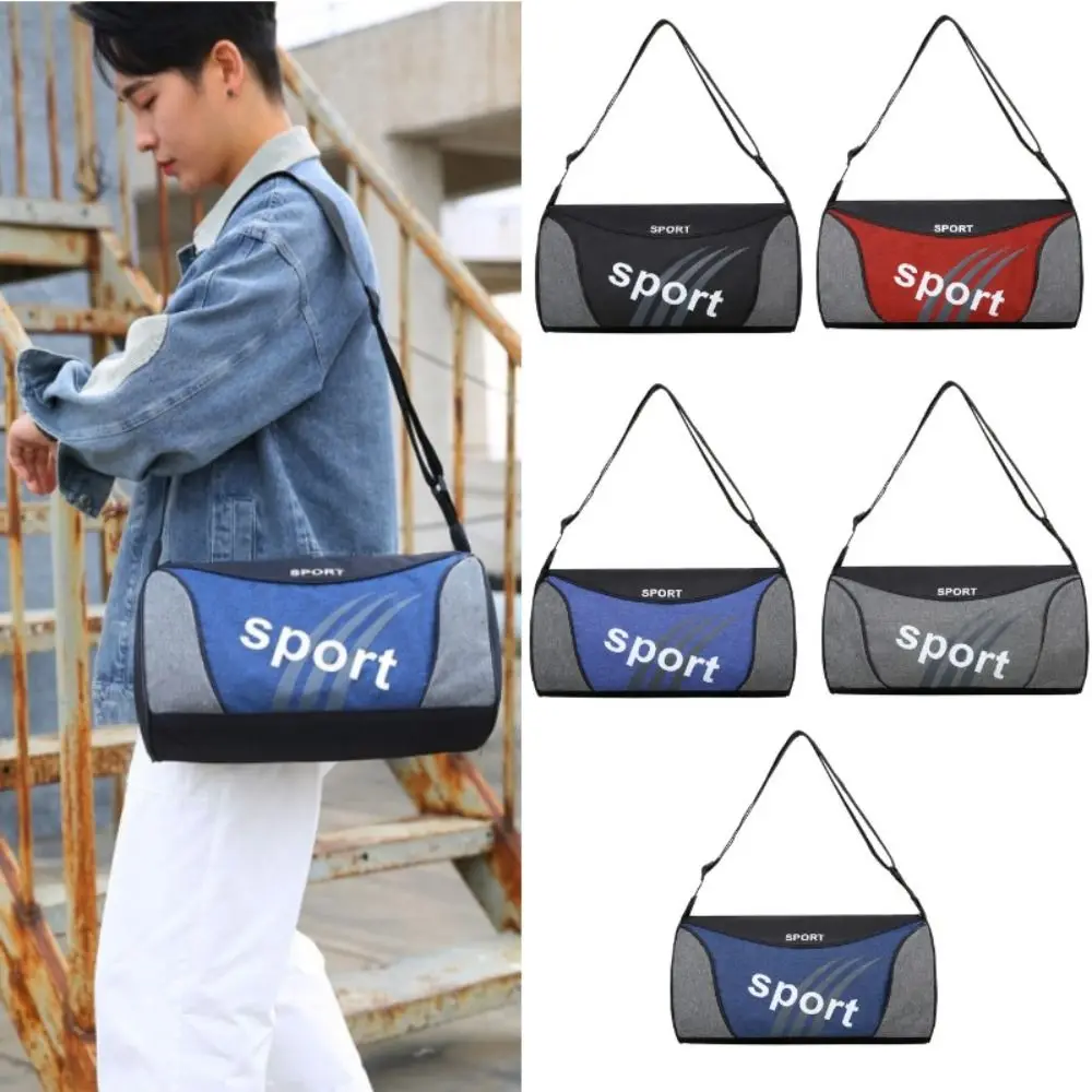 Quality with Belt Gym Bag Large Capacity Oxford Shoulder Bag Lightweight Fitness Bag Men