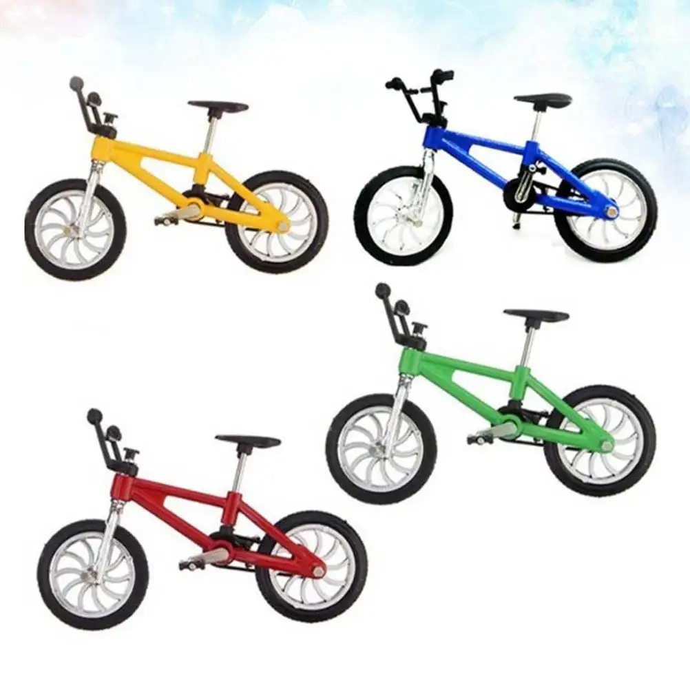 4 pezzi in scala 1:18 in lega modello di mountain bike giocattoli sicuri per bambini collezione regalo decorazione colore brillante in miniatura