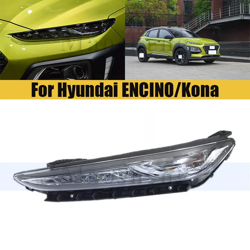 Front Bumper Daytime Running Light Day Light For Hyundai ENCINO/Kona 2017-2019 Daytime Running Lamp Driving FogLamp