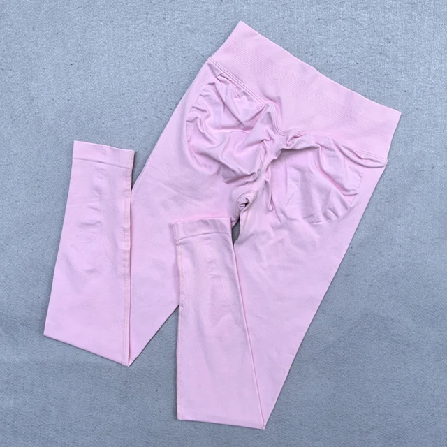 Nieuwe naadloze yoga-legging voor dames Scrunch Butt Lifting Gym Legging Workout Yogabroek Lage geribbelde tailleband Sportlegging