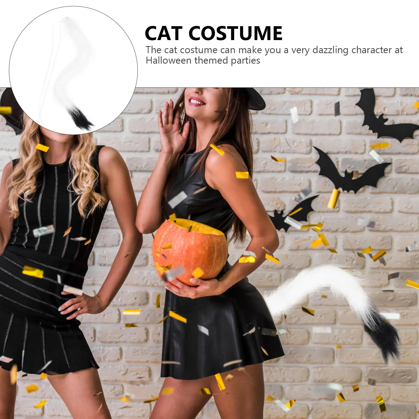 

Accessory Light Durable Decor For Halloween Cosplay Cosplay Accessory Prop Halloween Decor Tail Pendant Costume Party Prop Cat