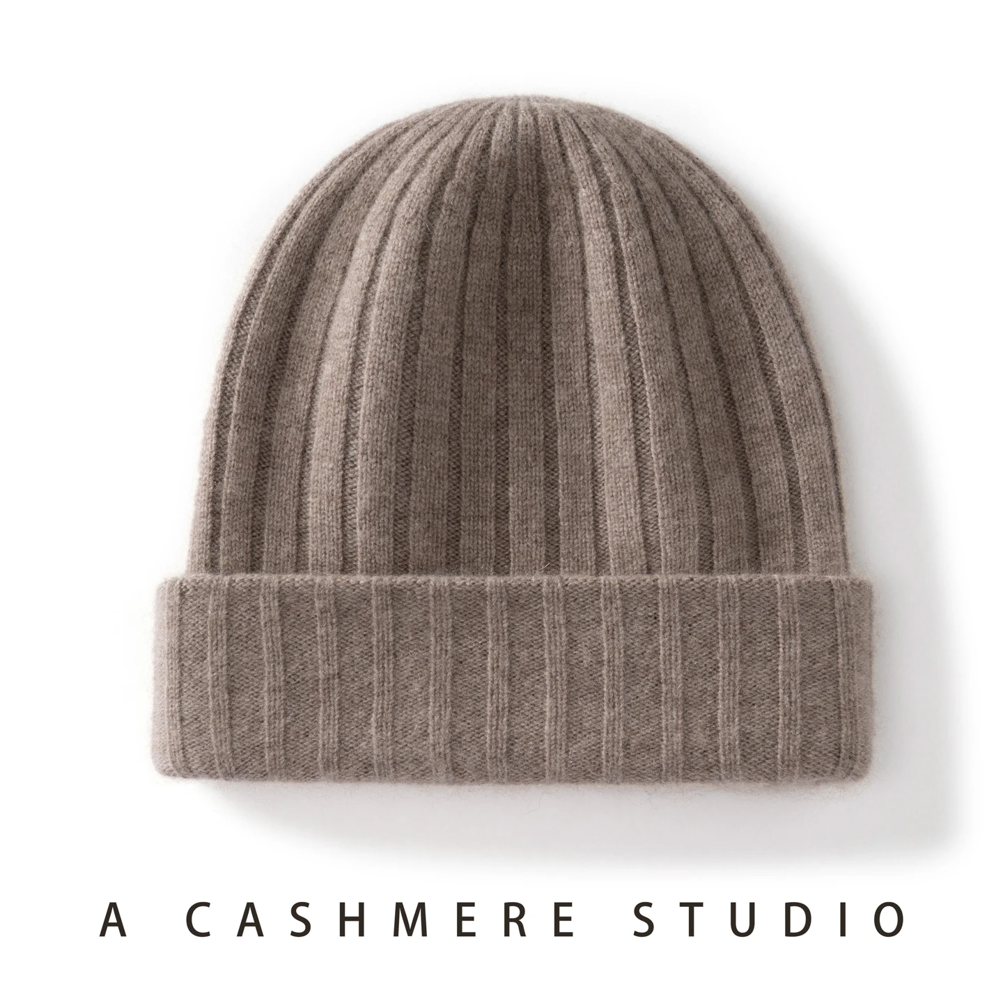 100 % hochwertige Kaschmirmütze für Damen/Herren, zweilagig, verdickt, warme Wintermütze, Outdoor-Skimütze, nahtlos gestrickte Beanie-Mütze für Unisex – Detail 17