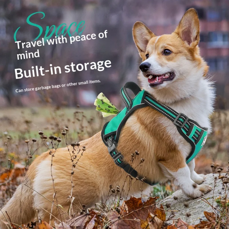 

High-Visibility No-Pull Harness - Reflective Oxford Dog Vest with Padded Straps, for Medium/Large Dogs (CE Certified)