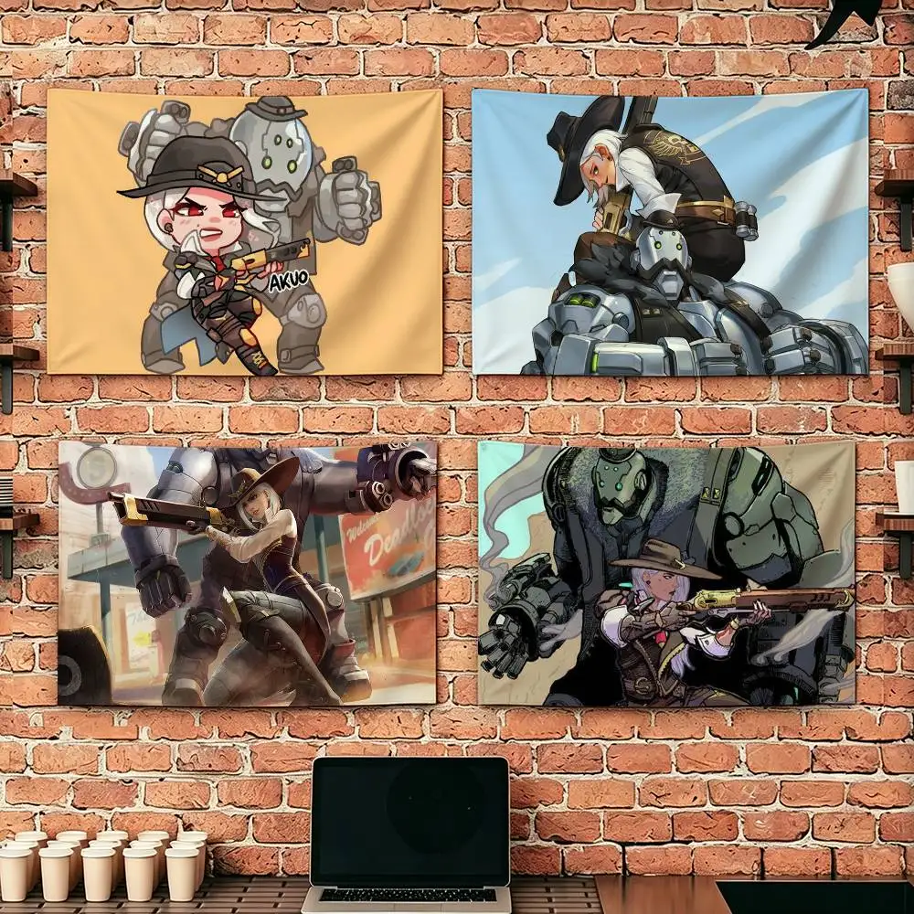 

Ashe Bob O-Overwatch Game Flags Suitable For Party Club Outdoor Interior Wall Decoration Banner Fans Gift