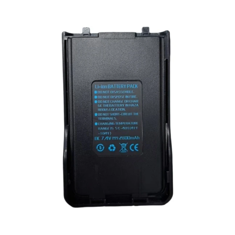 Batteria walkie-talkie ricaricabile nuovissima di alta qualità 7.4V 2800mAh per accessori radio Baofeng UV-10R UV-S9plus UV-B3