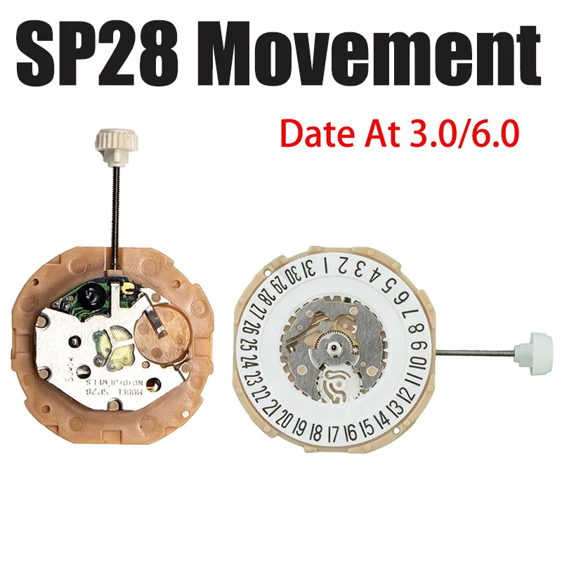 SP28 Movement Chinese SP28D Movement Sweep Second With Date at 3.0/6.0 Movement Watch Accessories