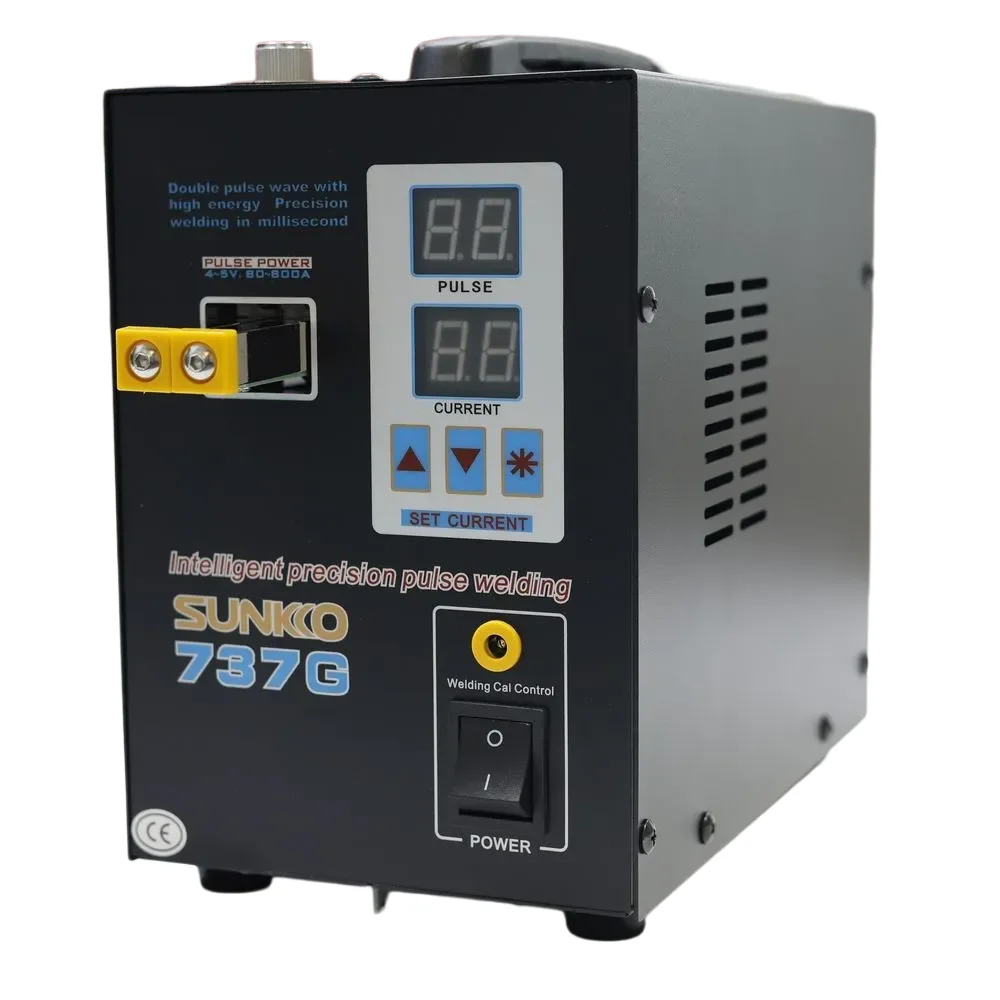 SUNKKO 737G Spot Welder 18650 lithium battery double pulse precision spot welding machine with digital LCD 110V 220V optional