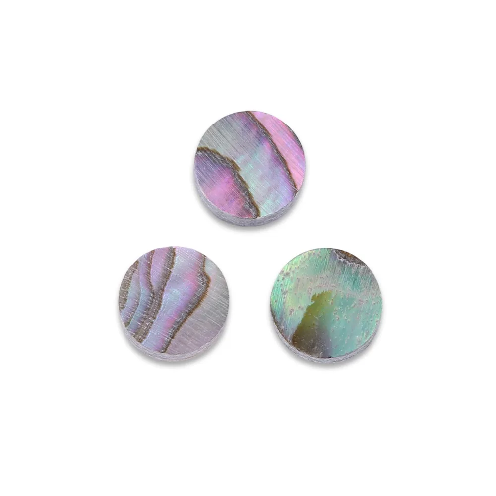 20PCS 6mm Size Fretboard Inlay Dots Natural Paua Abalone Shell Abalone Shell Color Guitar Inlay Dots Inlay Dots Markers Guitar